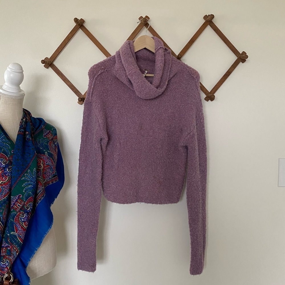 💫Free People | Cropped Mock Neck Sweater